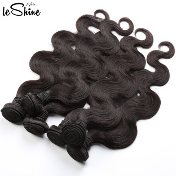 Venta caliente Leshine pelo sin procesar del cuerpo Wave grado 8A virginal brasileño del pelo